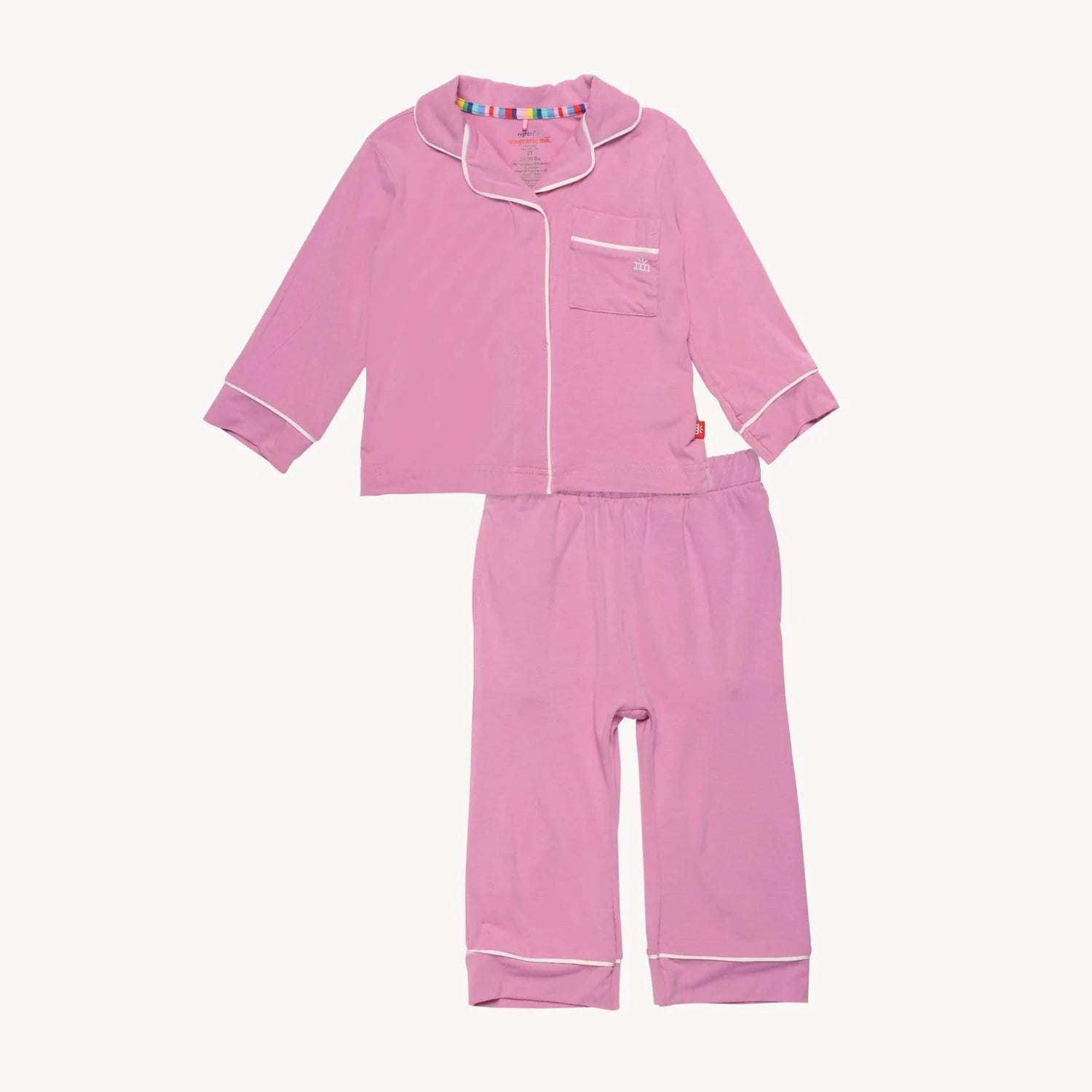 Mauve Right Fit Magnetic Pajama Set-Little Sprout