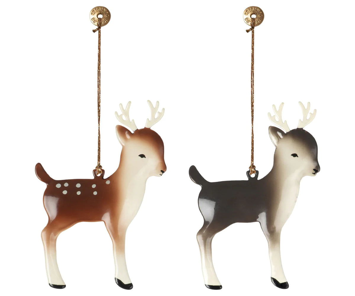 Metal Ornament, Reindeer -Little Sprout