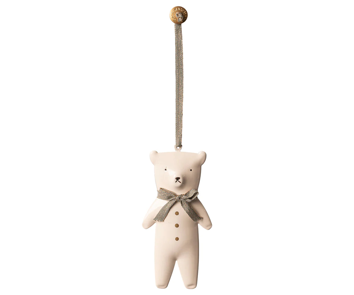 Metal ornament, teddy bear-Little Sprout