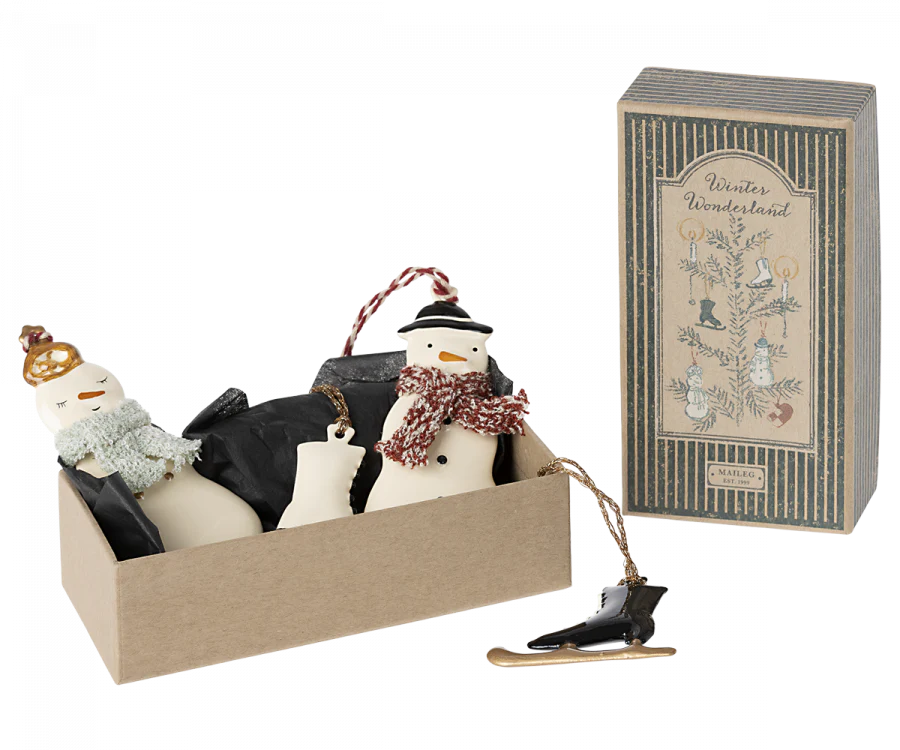 Metal Ornament Set, Winter Wonderland-Little Sprout