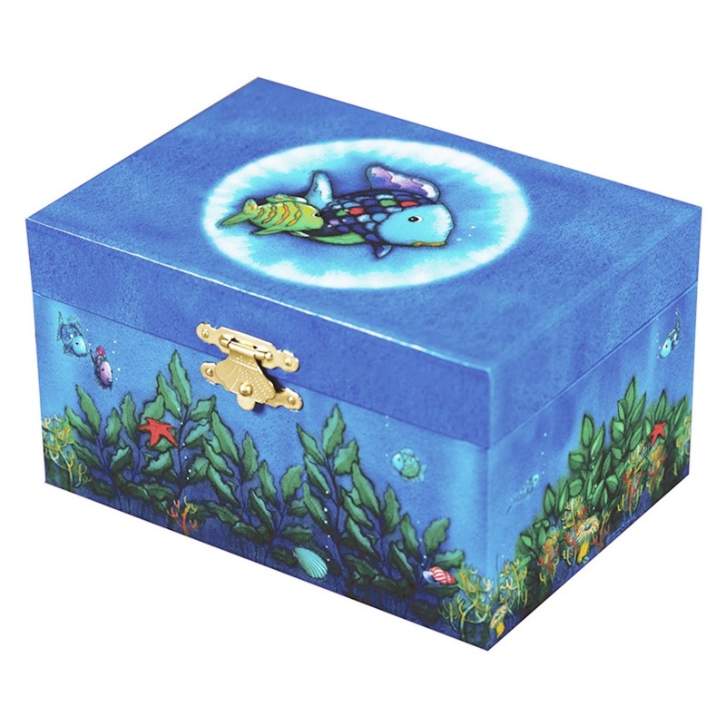 Phosphorescent Rainbow Fish Music Box-Little Sprout