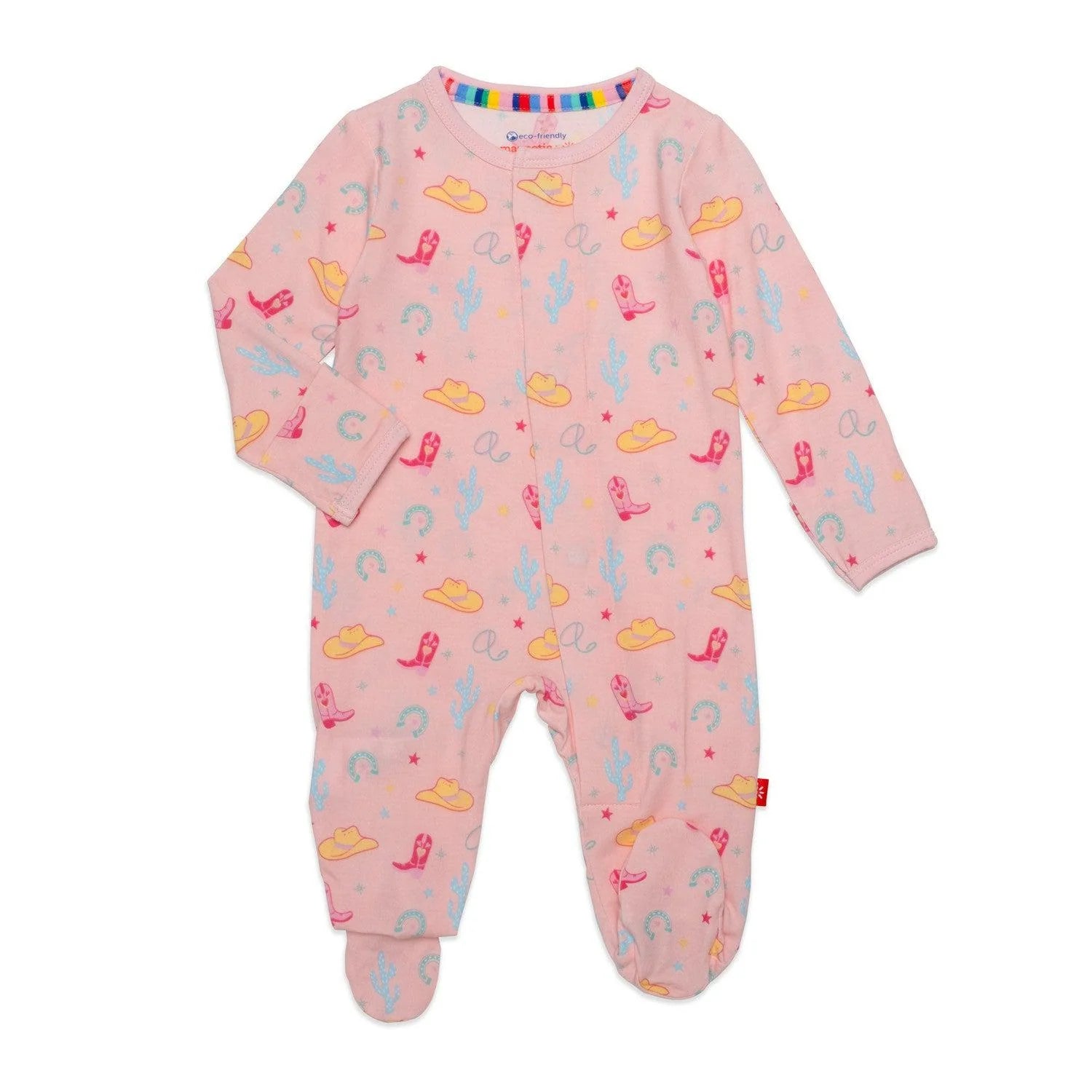 Not My First Rodeo Footie - Pink-Little Sprout
