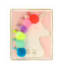 Pom Pom Unicorn Hair Clips-Little Sprout