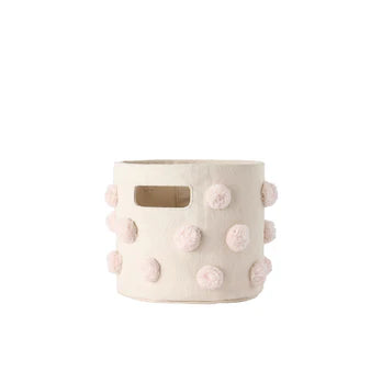 Pom Pom Basket Mini - Blush