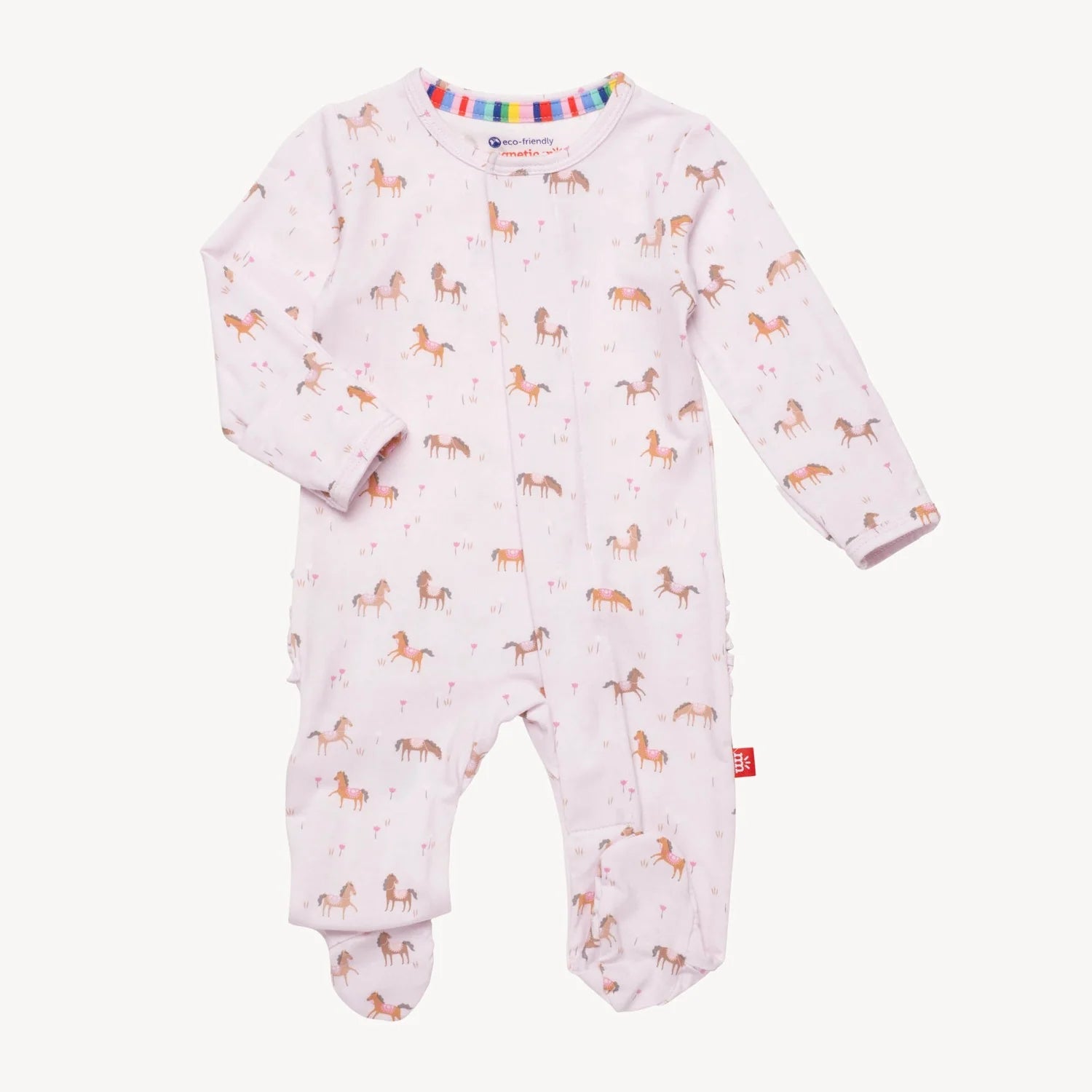Purple Rein Modal Footie-Little Sprout