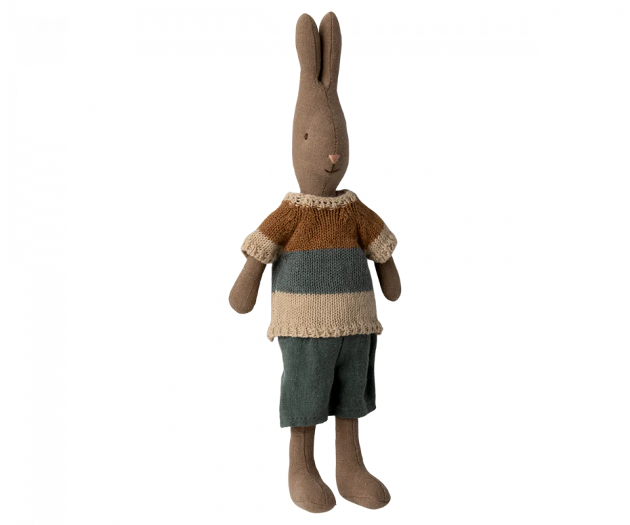 Rabbit Size 2 Brown Shirt and Shorts-Little Sprout