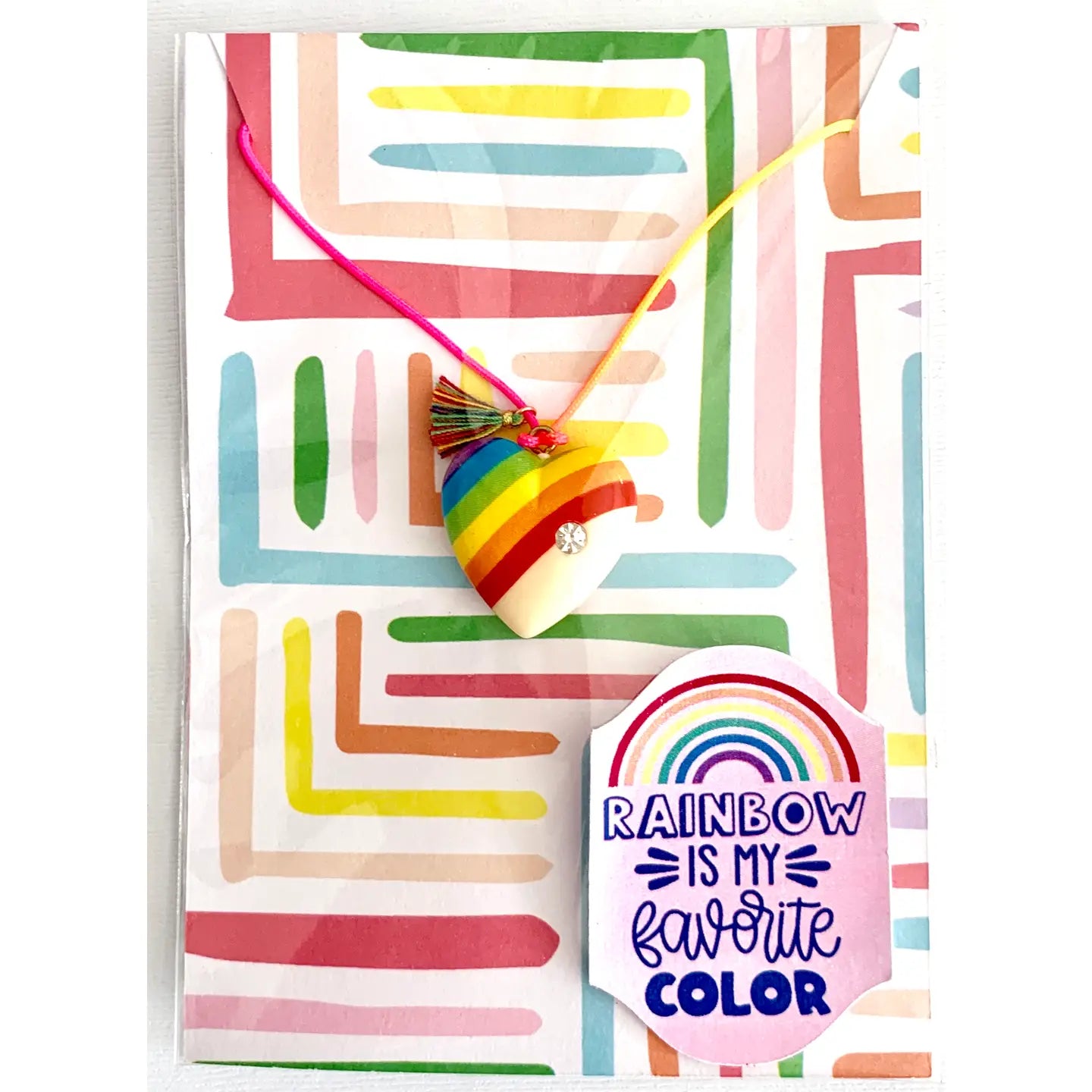 Sweet Little Things Rainbow Diamond Necklace-Little Sprout