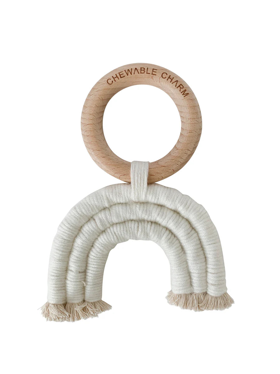 Rainbow Macrame Teether-Little Sprout