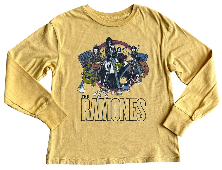 Ramones Long Sleeve Baby Tee - Sunset-Little Sprout