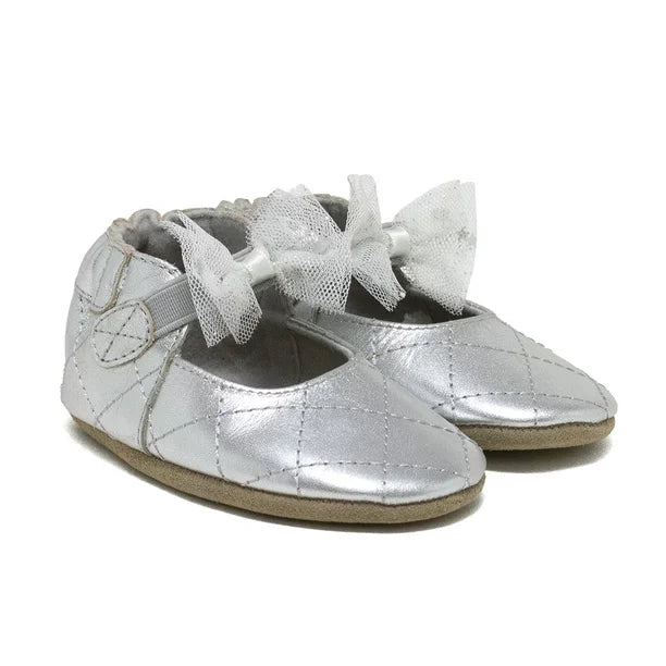 Winnie Soft Sole - Silver-Little Sprout
