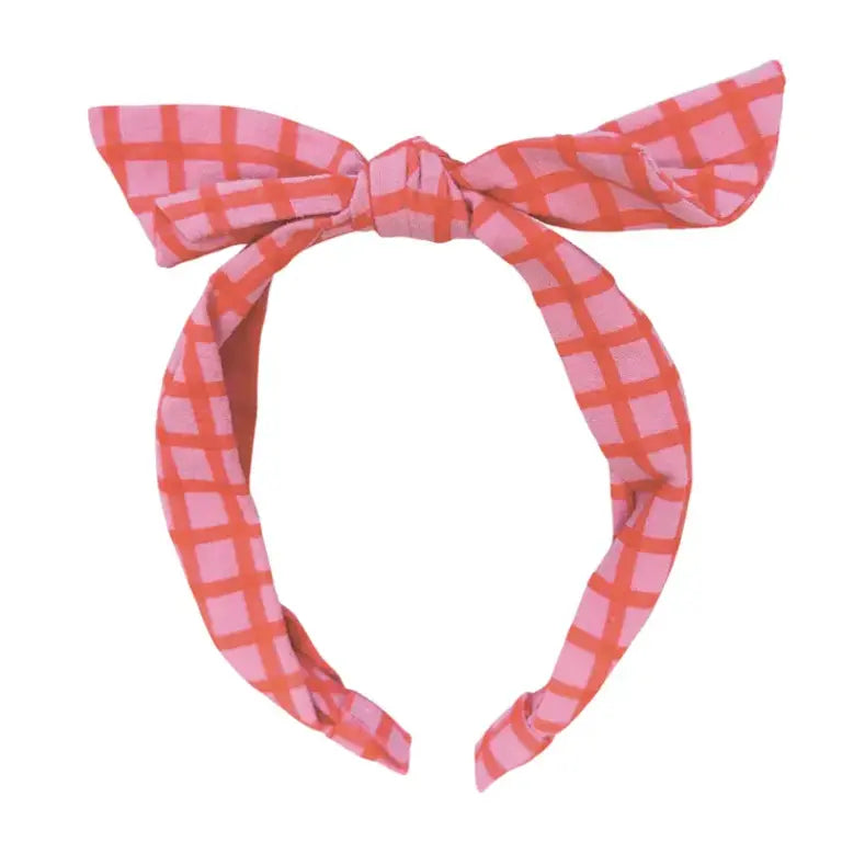 Colour Pop Check Headband-Little Sprout