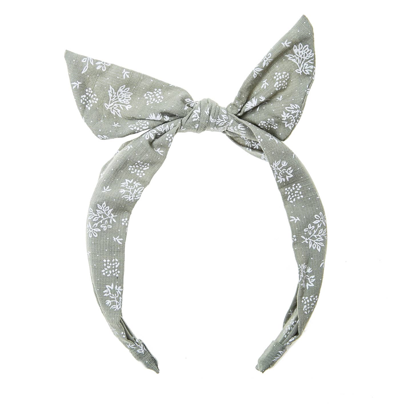 Floral Sprig Tie Headband-Little Sprout