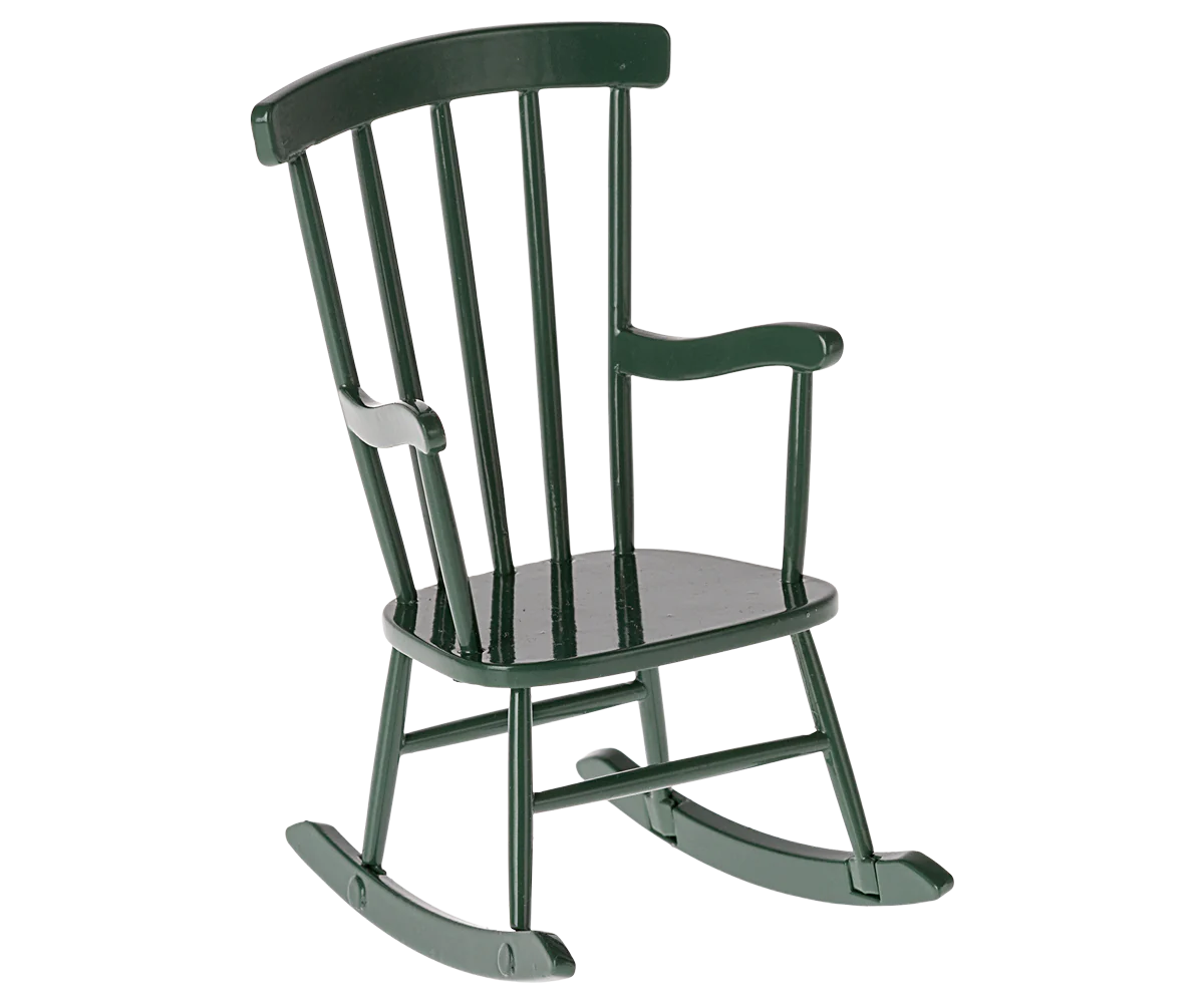 Rocking Chair, Mouse - Dark Green-Little Sprout
