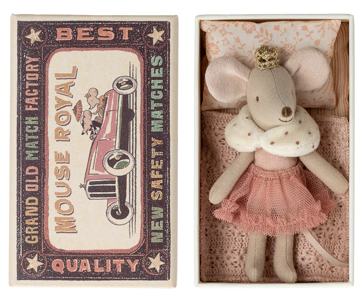 Princess Mouse, Little Sister in Matchbox - Rose-Little Sprout