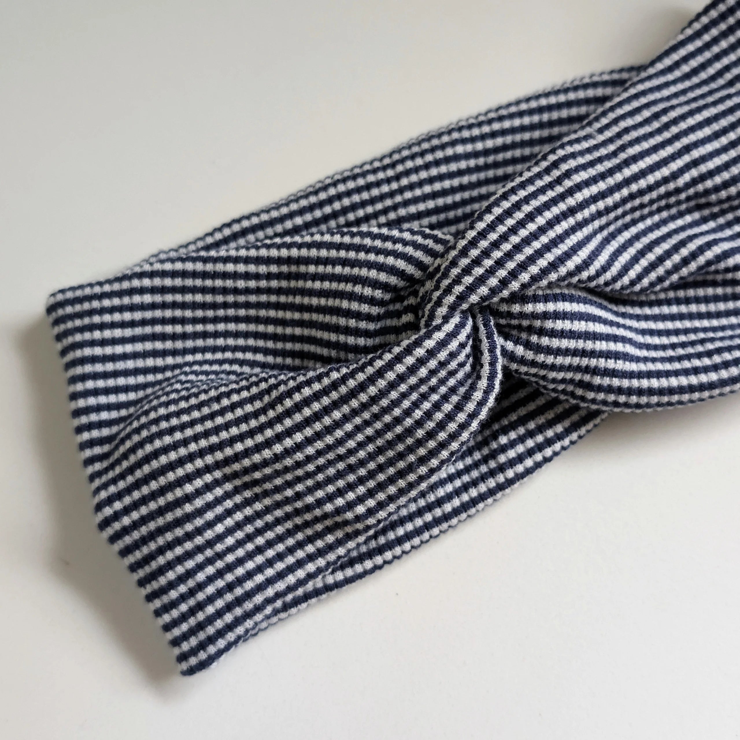 Denim Waffle Twist Headband-Baby-Little Sprout