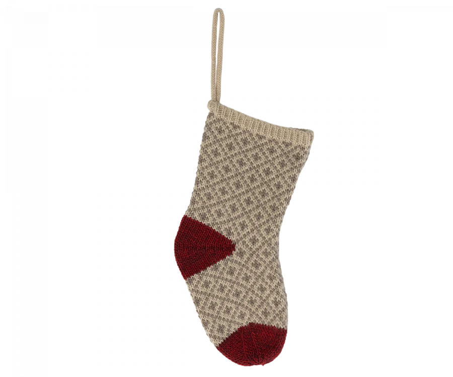 Christmas Stocking - Soft Grey-Little Sprout