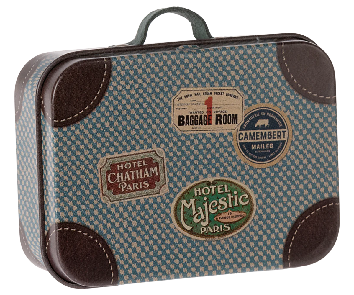 Suitcase, Mouse - Blue-Little Sprout