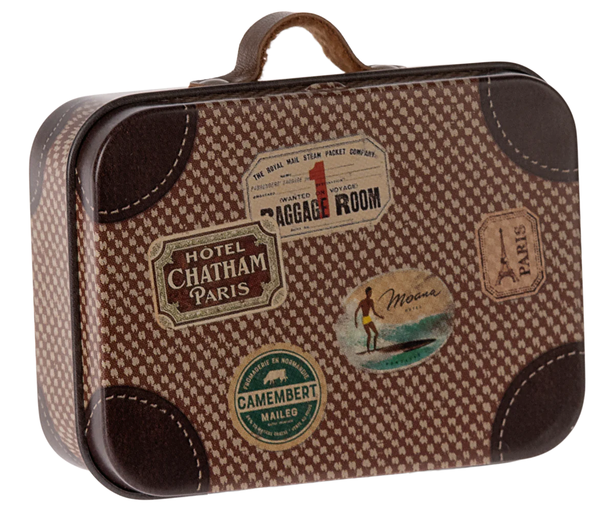 Suitcase, Mouse - Brown-Little Sprout