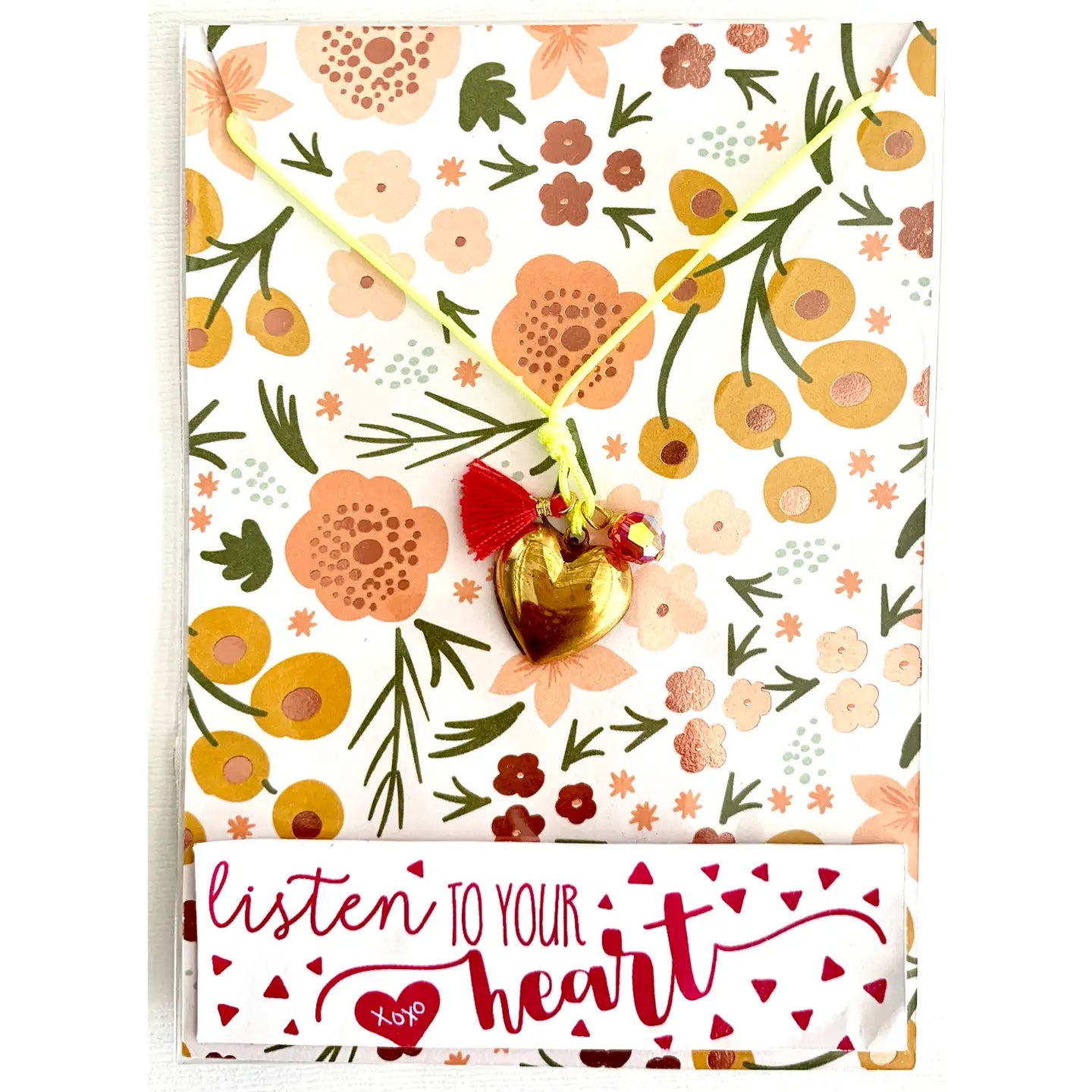Sweet Little Things Listen to your Heart Necklace-Little Sprout