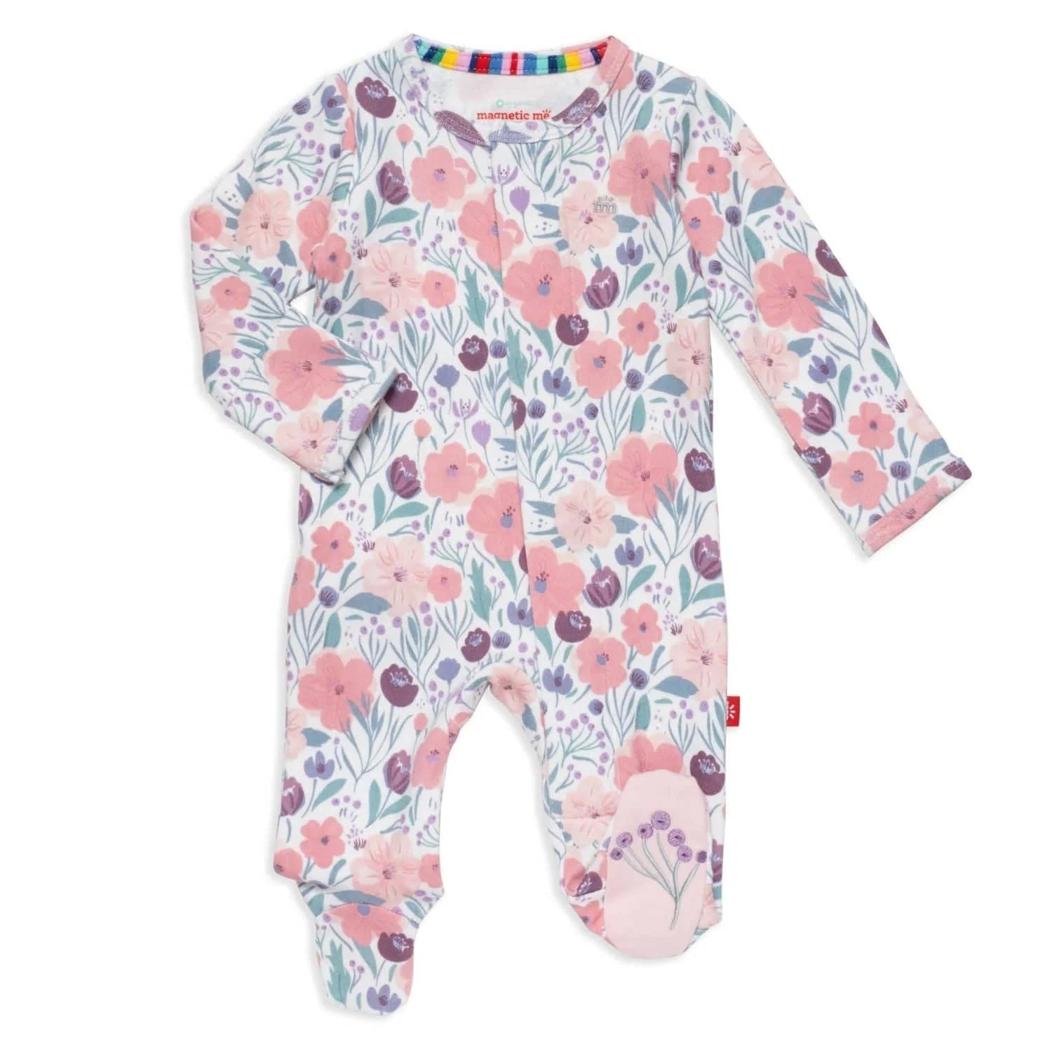 Whistledon Organic Cotton Magnetic Footie-Little Sprout