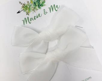 Velvet Bows - Pigtail Set-Little Sprout