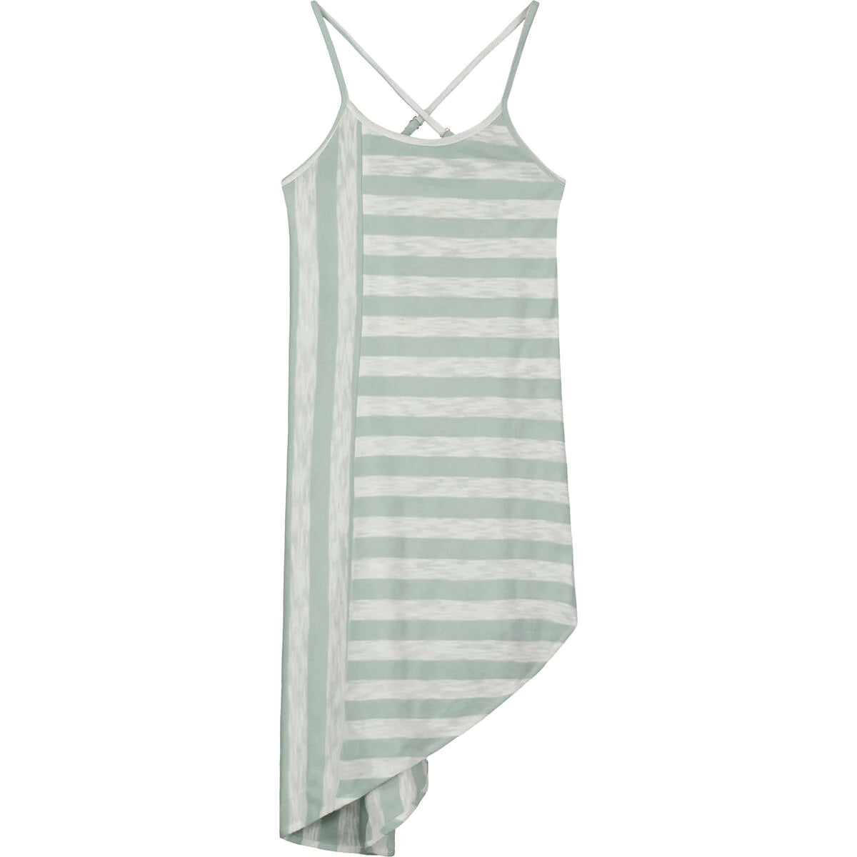 Cindy Dress - Green/Ivory Stripe