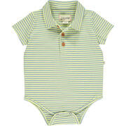 Jetty Polo Jersey Onesie - Yellow/Blue