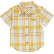 Newport Woven Shirt - Gold Plaid