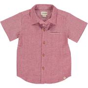 Maui Seersucker Woven Shirt - Coral