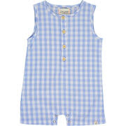 Cabin Playsuit - Blue Plaid