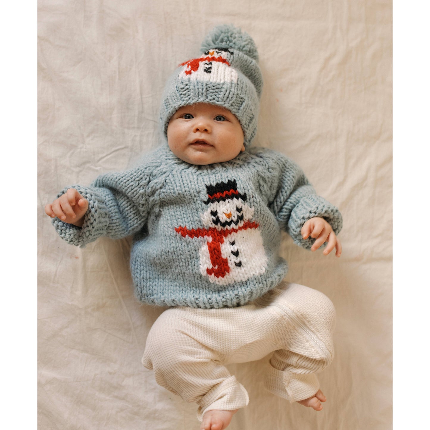 Frosty Snowman Surf Crew Neck Sweater Baby & Toddler : 0-6 months