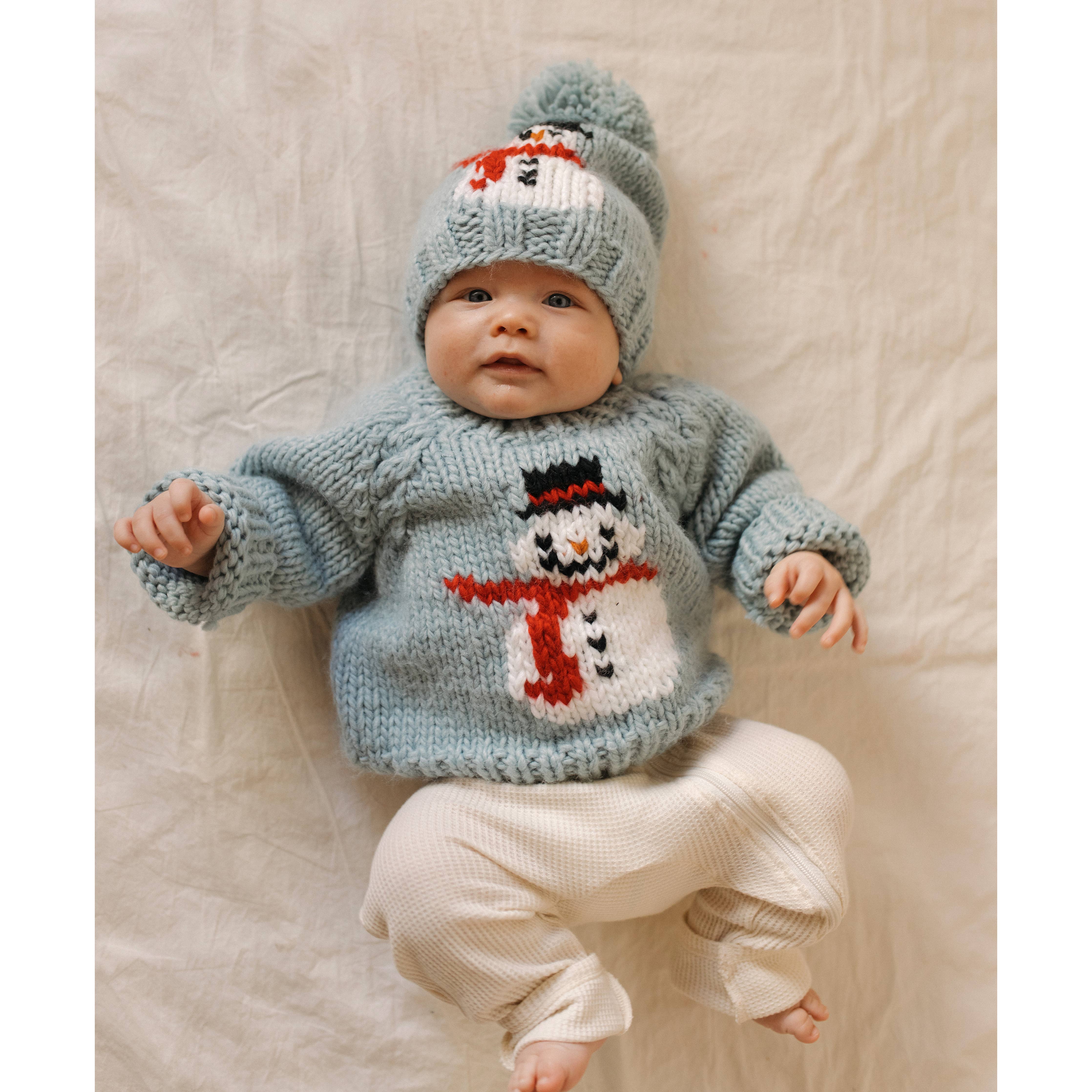 Frosty Snowman Surf Crew Neck Sweater Baby & Toddler : 18-24 months