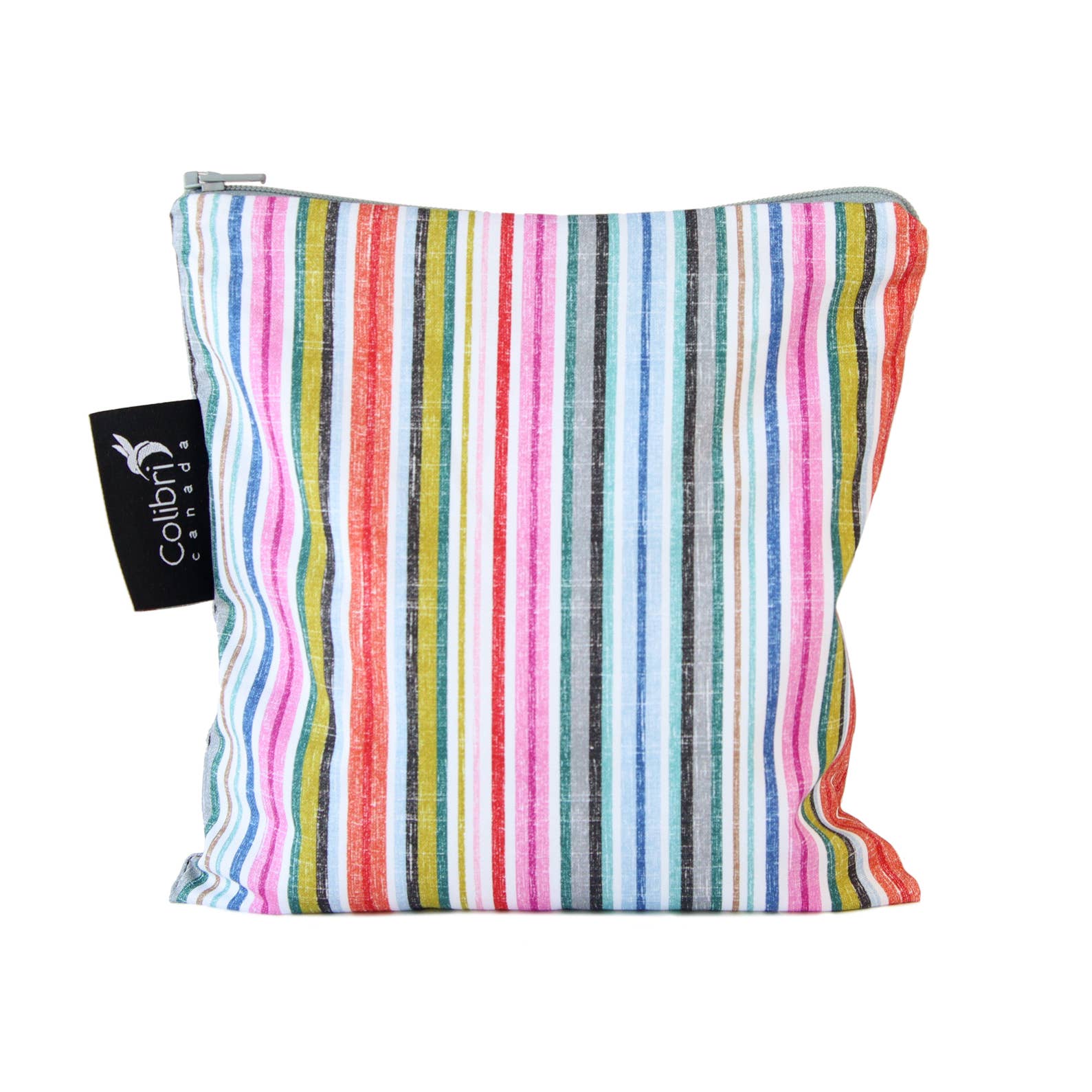 Summer Stipes Reusable Snack Bag - Large-Little Sprout