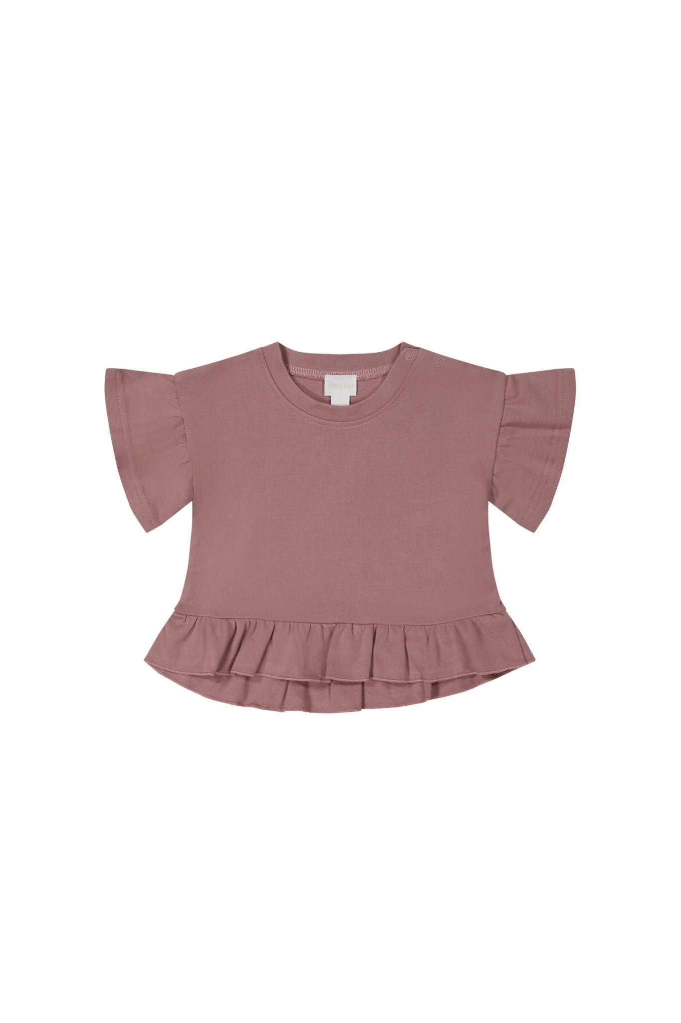 Pima Cotton Courtney Ruffle Top - Lillium