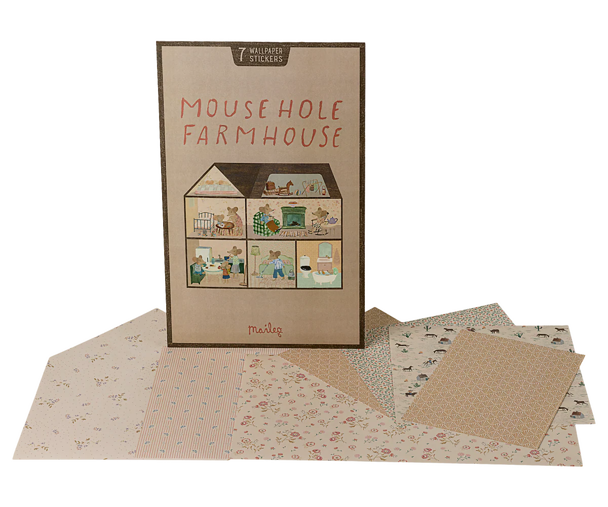 Maileg Mousehole Farmhouse Wallpaper Little Sprout