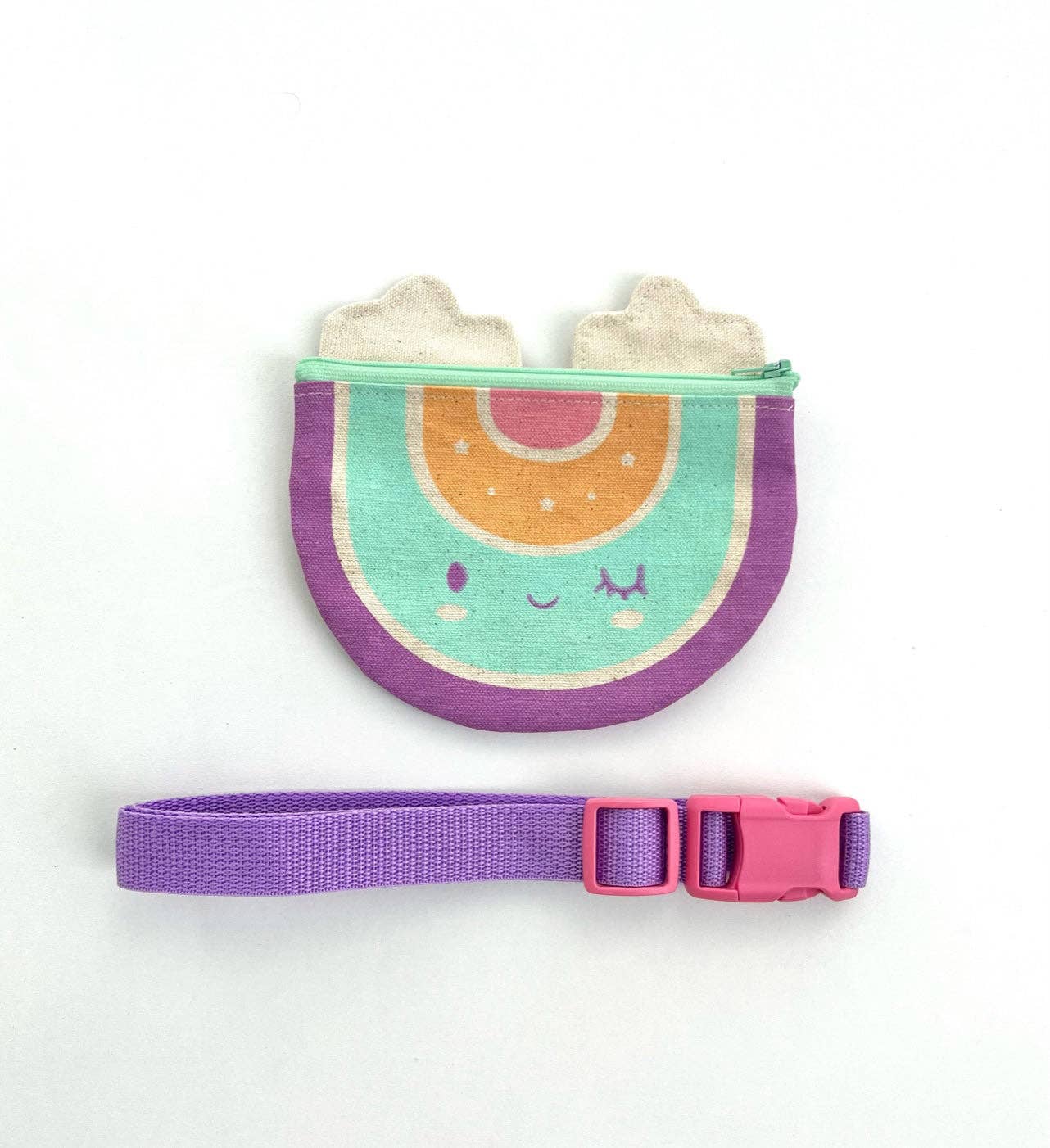 Lovelane Pastel Rainbow Fanny Pack Little Sprout