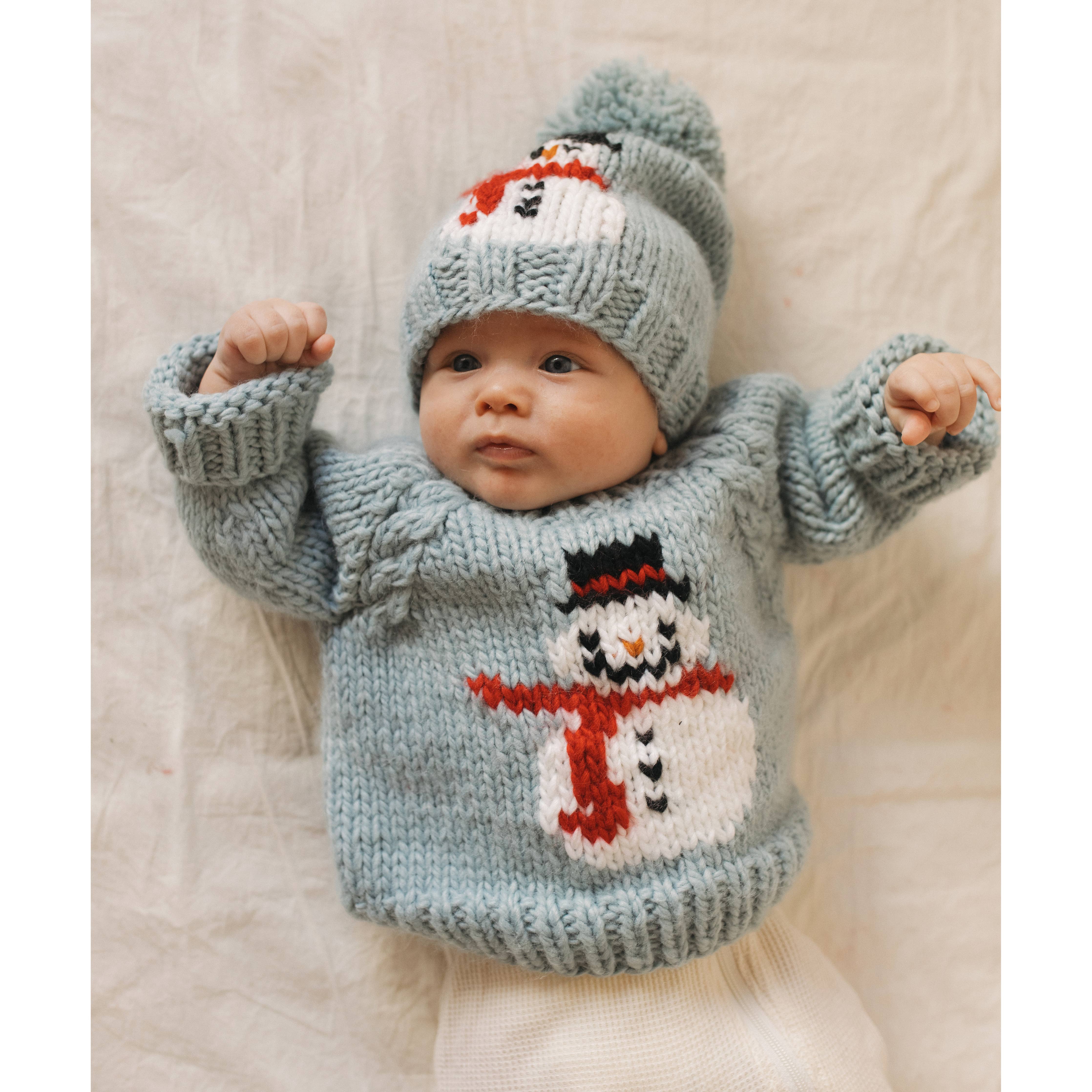 Frosty Snowman Surf Crew Neck Sweater Baby & Toddler : 0-6 months