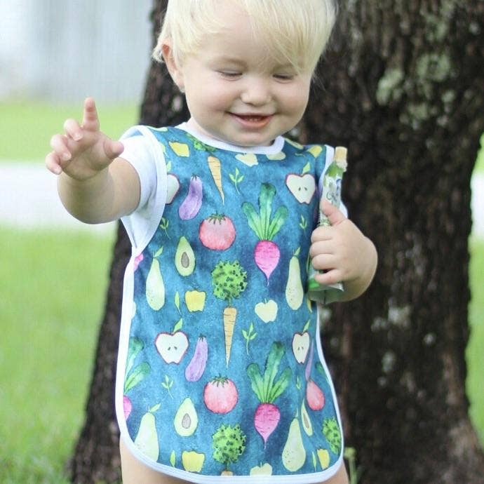 Organic Produce Bapron: Toddler (6m-3T)