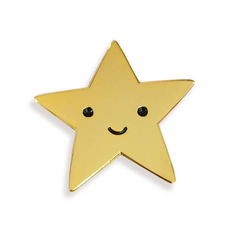 Gold Star Enamel Pin