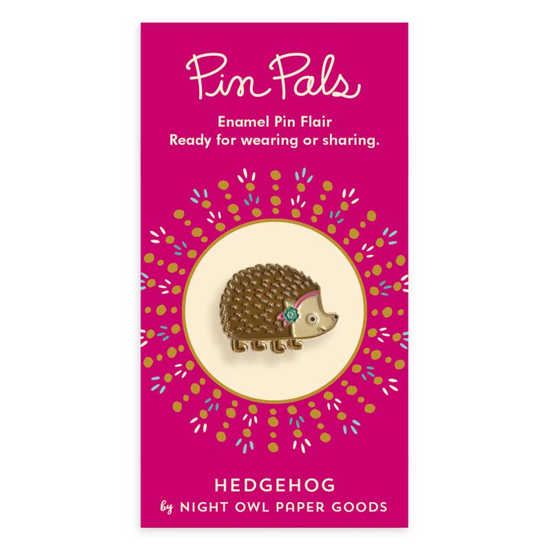 Hedgehog Enamel Pin