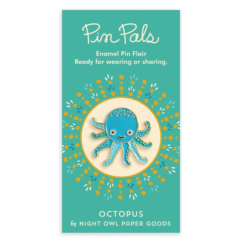 Octopus Enamel Pin