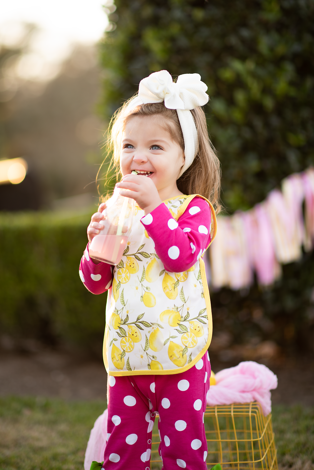 Fresh Lemon Bapron: Toddler (6m-3T)