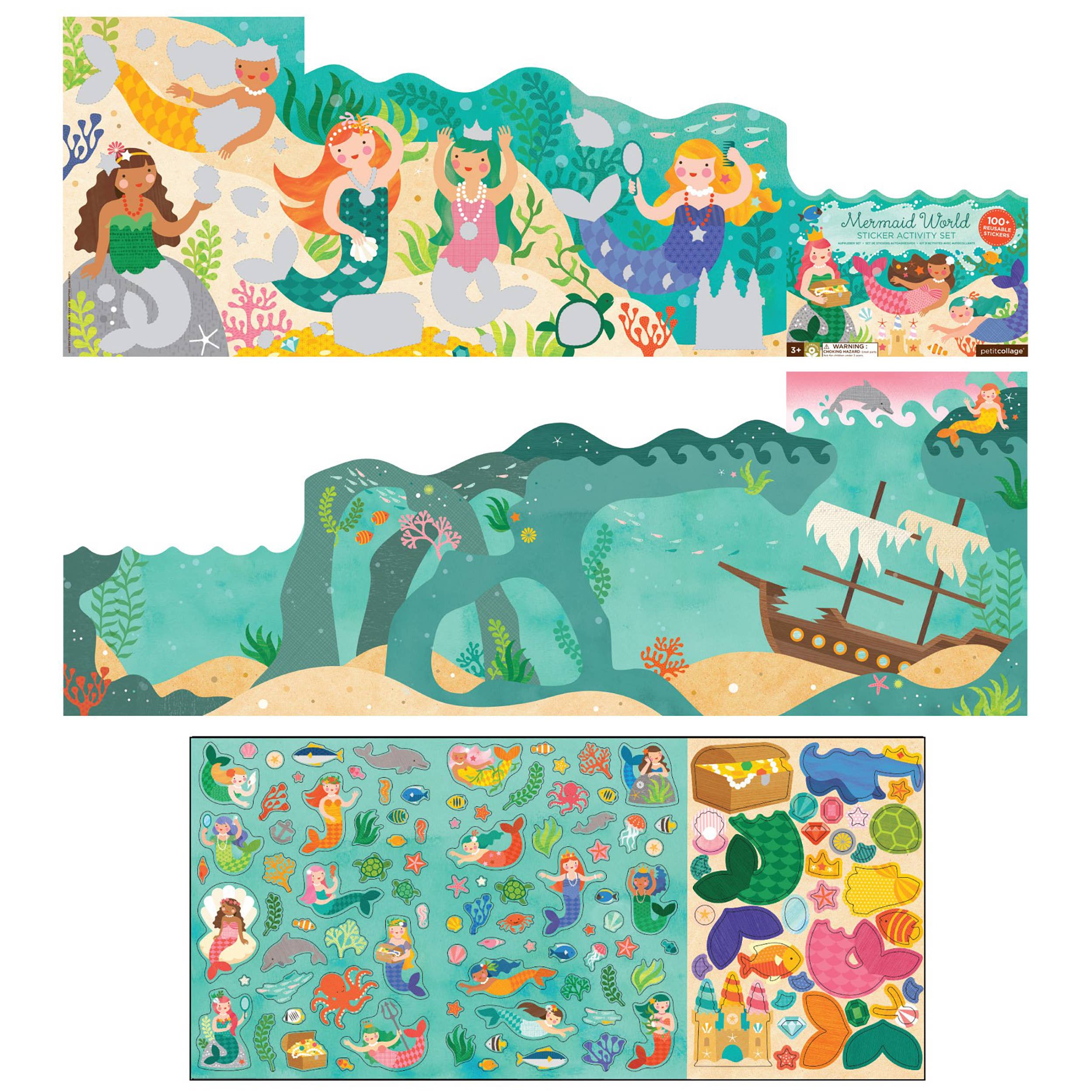 Mermaid World Sticker Activity Set-Little Sprout