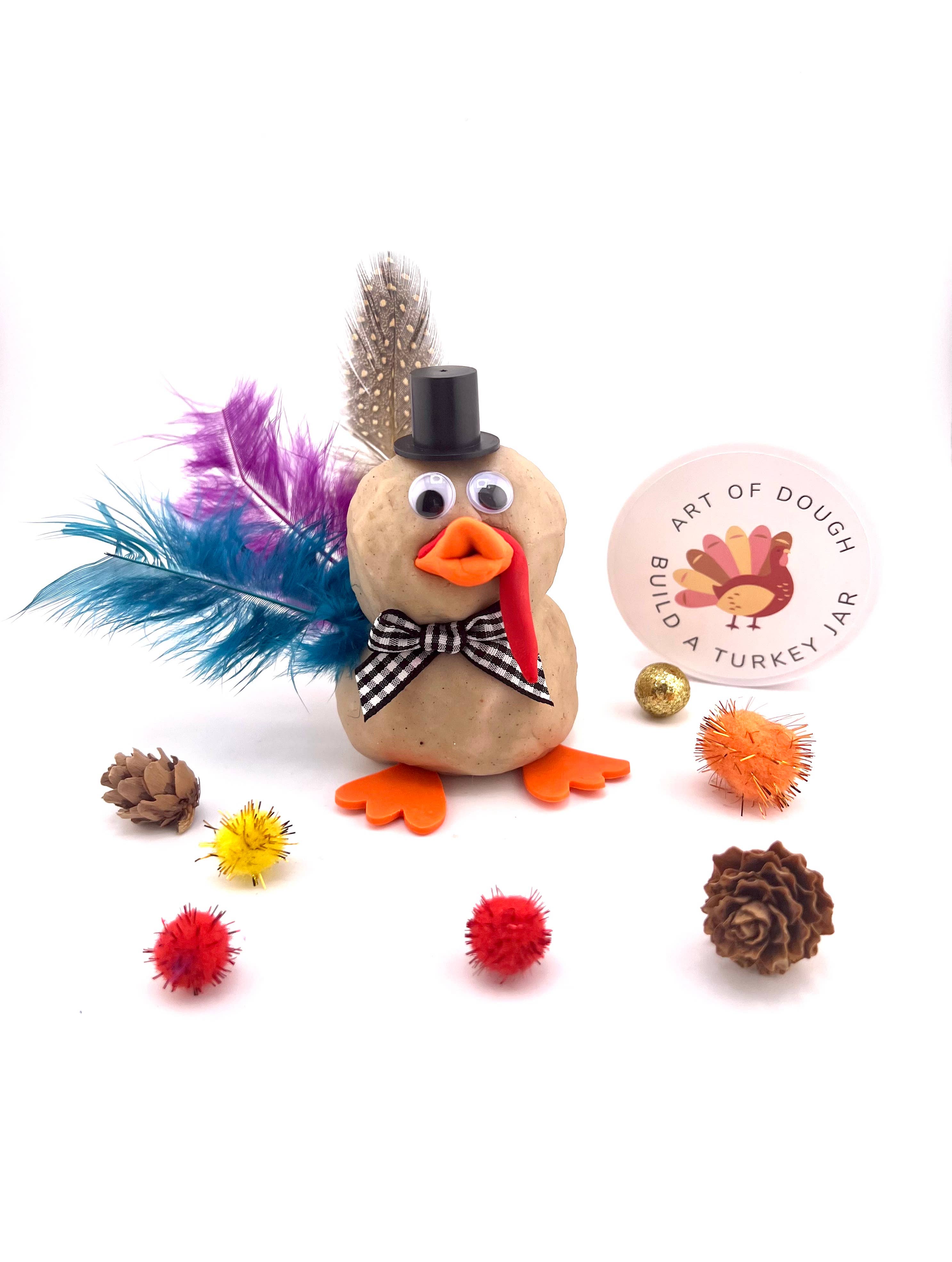 Art of Dough Build a Turkey Sensory Jar Little Sprout