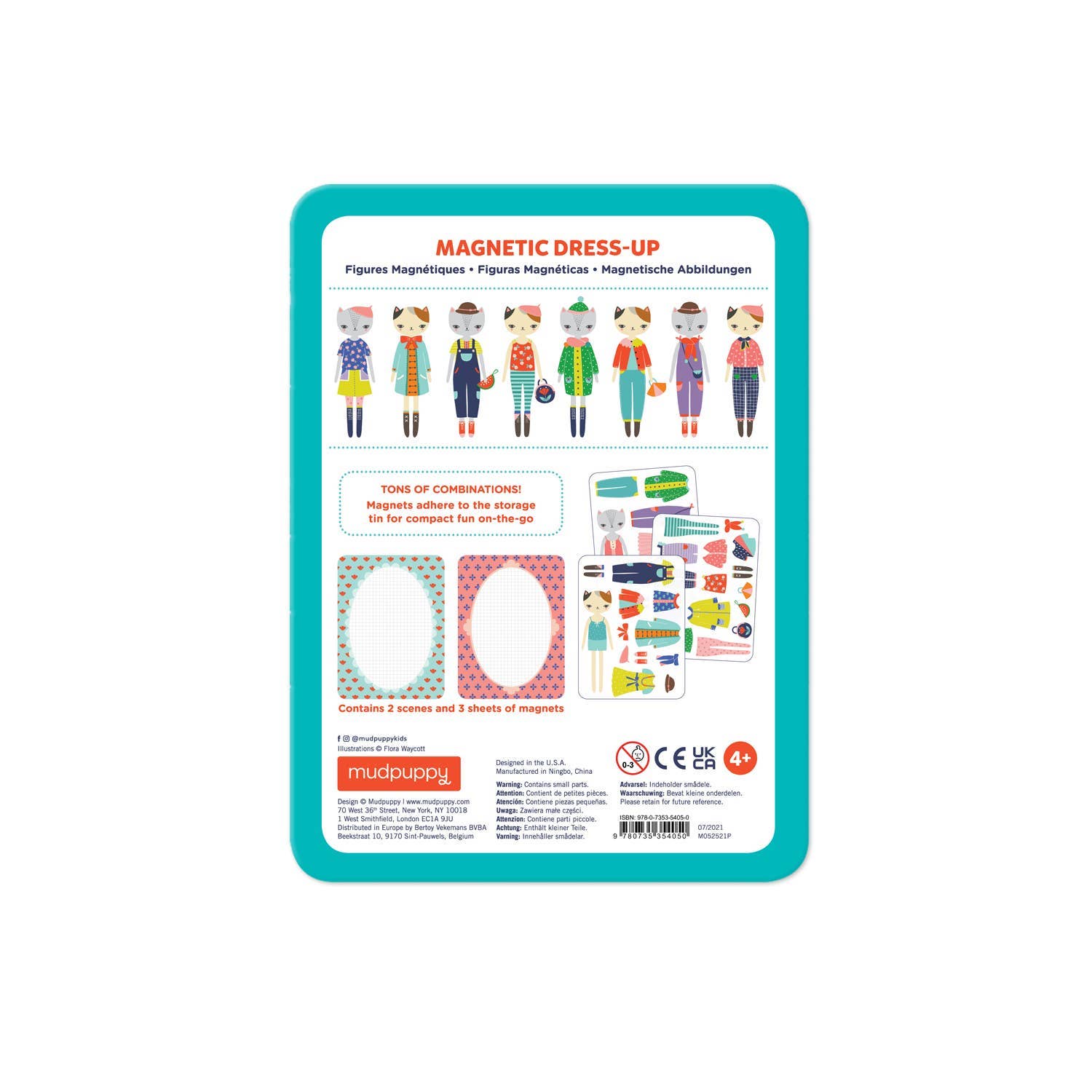 Cat Fashion Magnetic Figures-Little Sprout