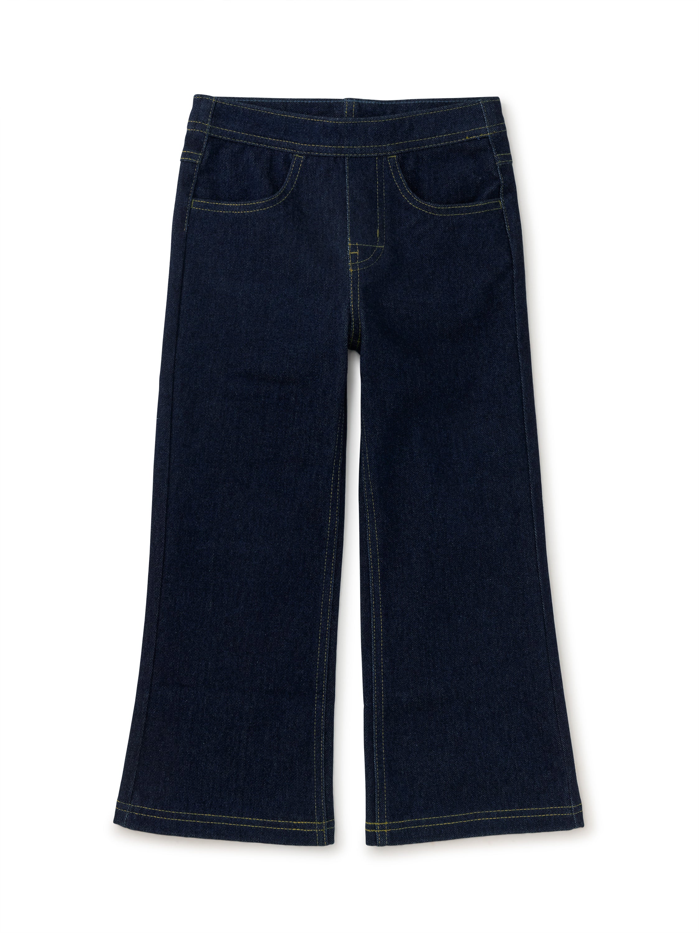 Denim-Like Flare Pants - Dark Wash