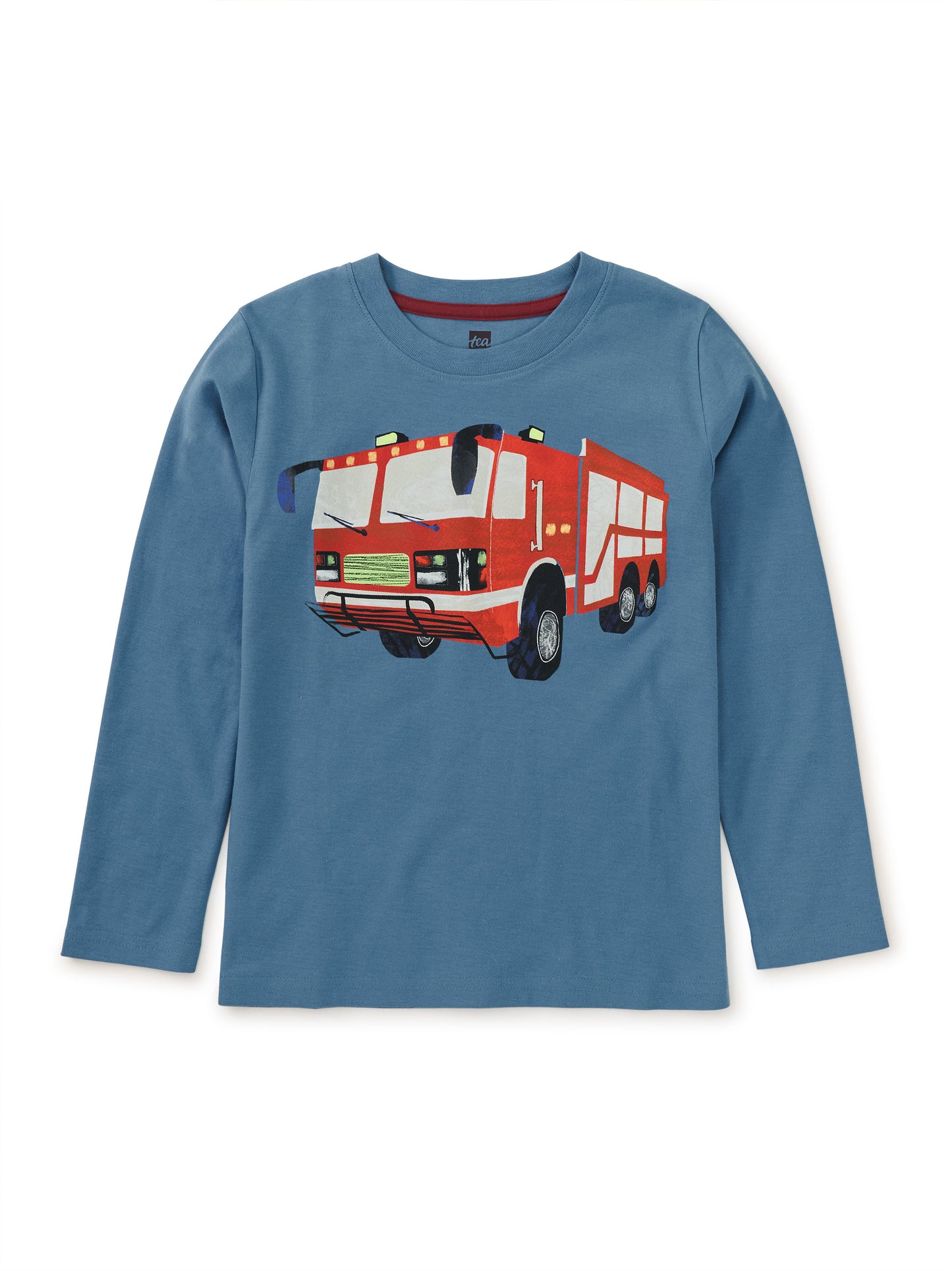 Firetruck Graphic Tee - Coronet Blue