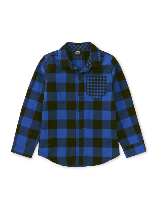 Double Weave Plaid Button Down - Bursa Plaid