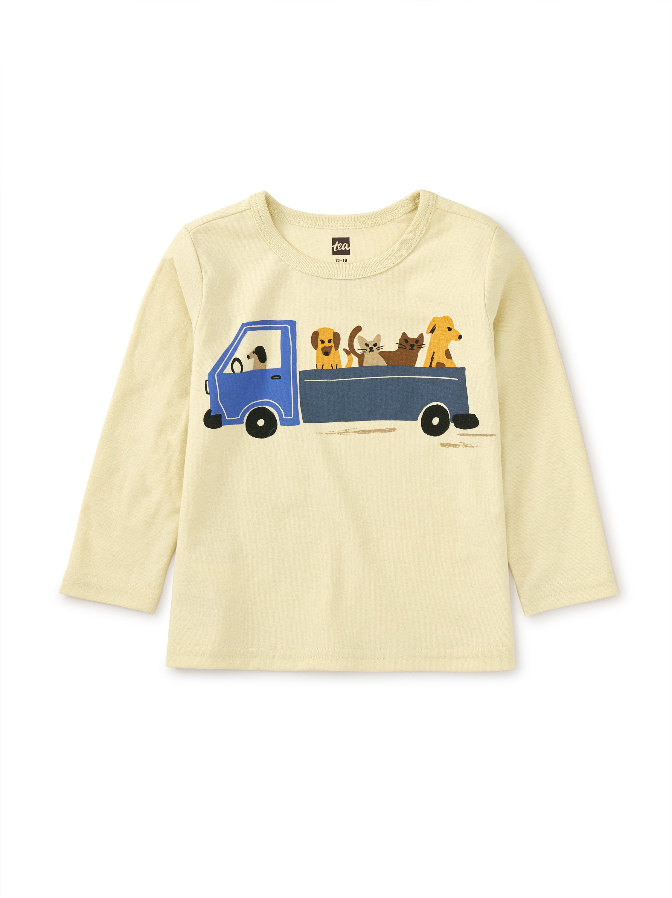 Animal Truck Baby Graphic Tee - Hay