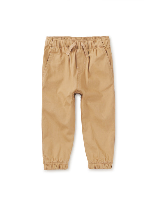 Woven Baby Joggers - Dune Grass